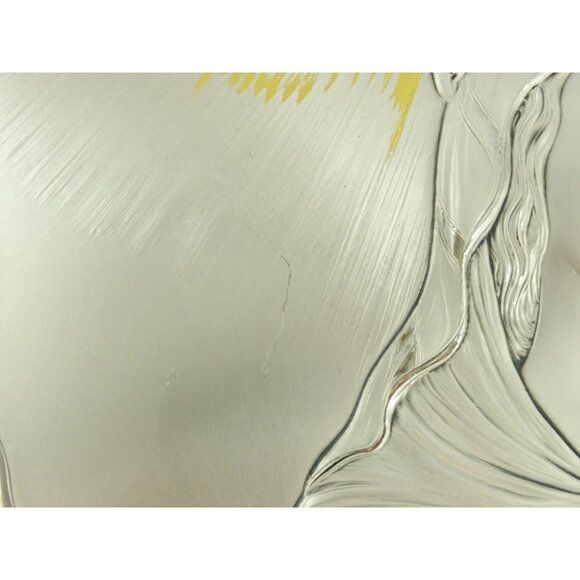 Virgin Mary Jesus Angels Castellani Sterling Silver Bas-Relief Wall Hanging - Picture 8 of 16